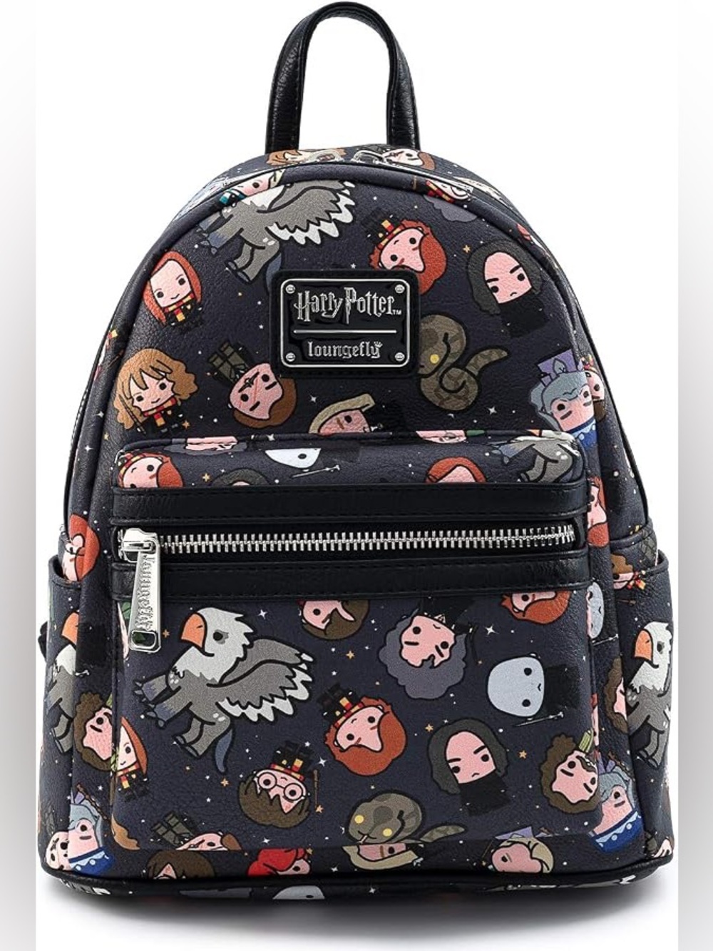 Loungefly x Harry Potter all over Chibi character mini backpack